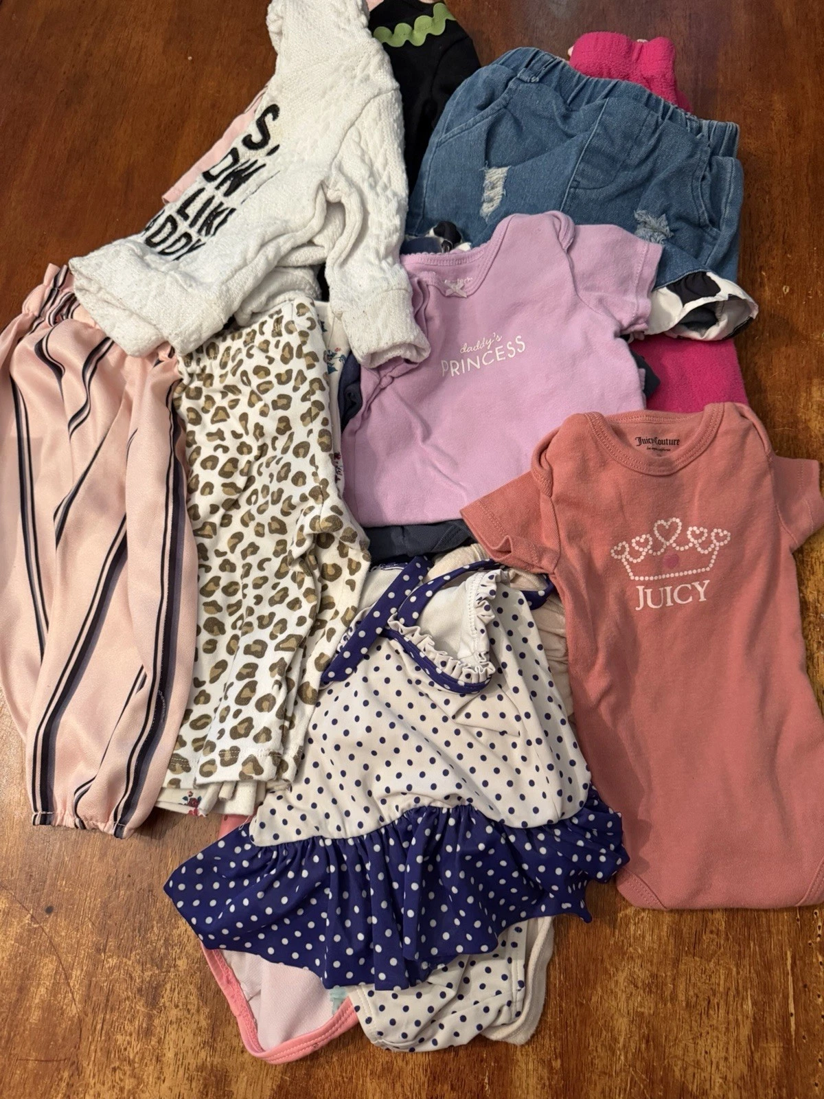 Large Lot Of 23 Baby Girl Clothes. Between 6-12 Months. Carters, Baby Gap+