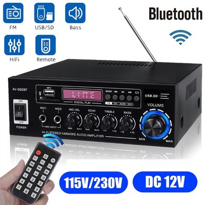 2000W Verstärker Stereo Amplifier HIFI Digital Bluetooth FM USB Vollverstärker