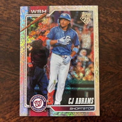 CJ Abrams 2026 Topps Series 1 Sandglitter Foil Card #152 Washington Nationals