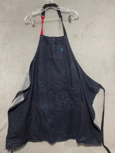 BlueCut Denim Apron Chef Back Tie Adult Pockets