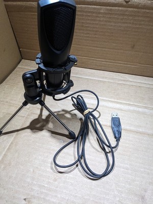 PC USB Wired Mic W/ Filter - Black - MU28006 W/ Stand