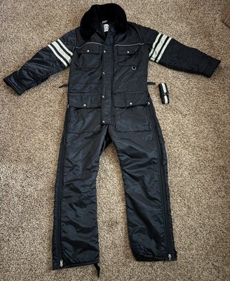 Vintage Walls Zero Zone Jacket Snowmobile Outfit Snow Suit One Pc Black Medium