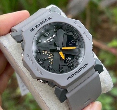 Casio G-Shock GA-2300-8A Black Analog Digital Gray Resin Men's