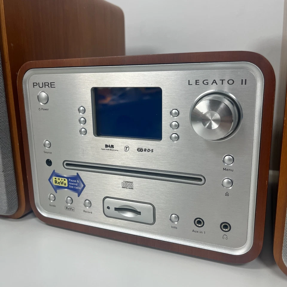 PURE LEGATO II DAB Micro Music System, Dab, FM, CD Player & Speakers - Image 4 of 4