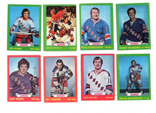 1973-74 O-Pee-Chee Hockey - NEW YORK RANGERS - LOT of 8 Vintage NHL OPC Cards