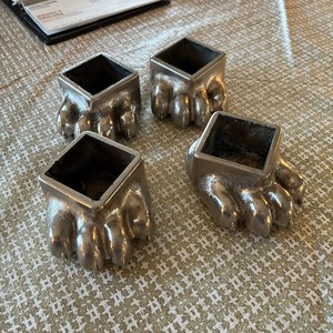 Vintage Fisher Wood Stove Bear Claw Feet