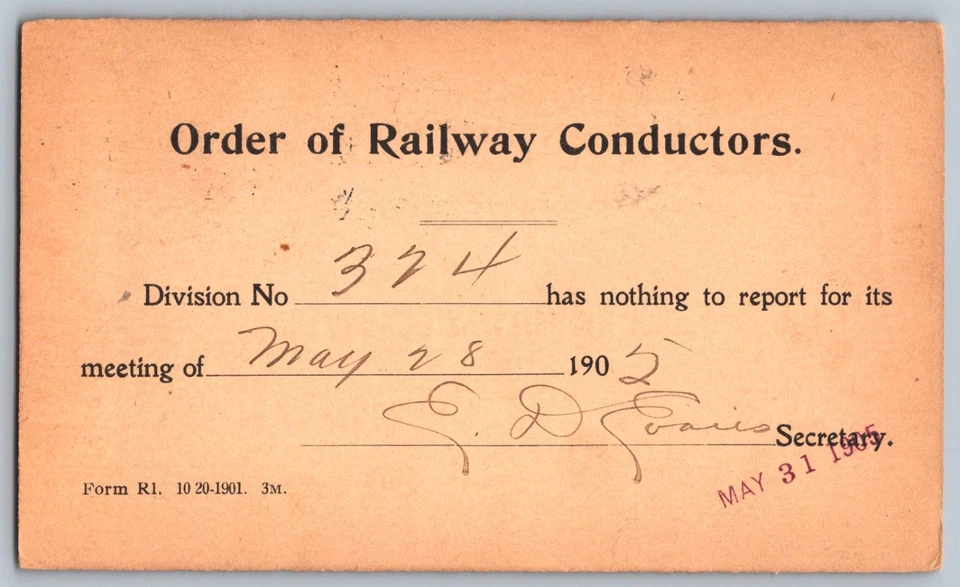 1905 Doremus Machine Cancellation - Bluefield, West Virginia - Postal Card - Image 2 of 2