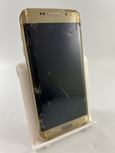 Samsung Galaxy S6 Edge Gold 32GB 5,1" 16MP Android Smartphone gesprungen defekt #A