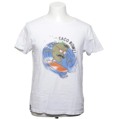 Billabong, T-shirt, Größe: S, Weiß/Mehrfarbig, Bio-Baumwolle, Print, Herren #7ip