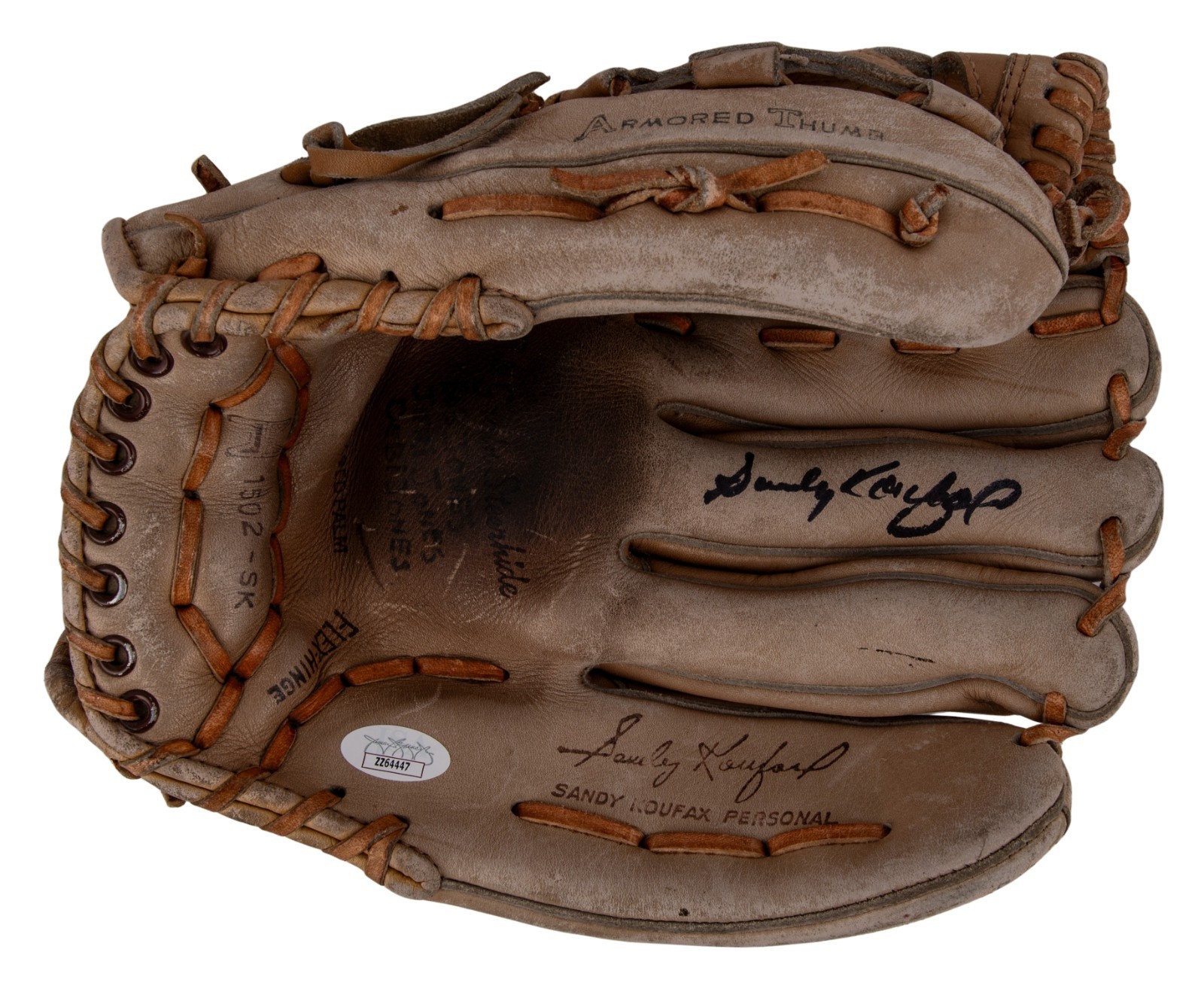 Sandy Koufax Autographed Signed Brooklyn Dodgers 1950's Game Model Baseball Glove JSA COA 