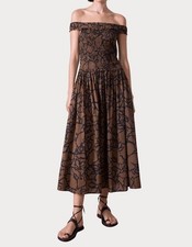 Apiece Apart Britt Off-Shoulder Maxi Dress Size M