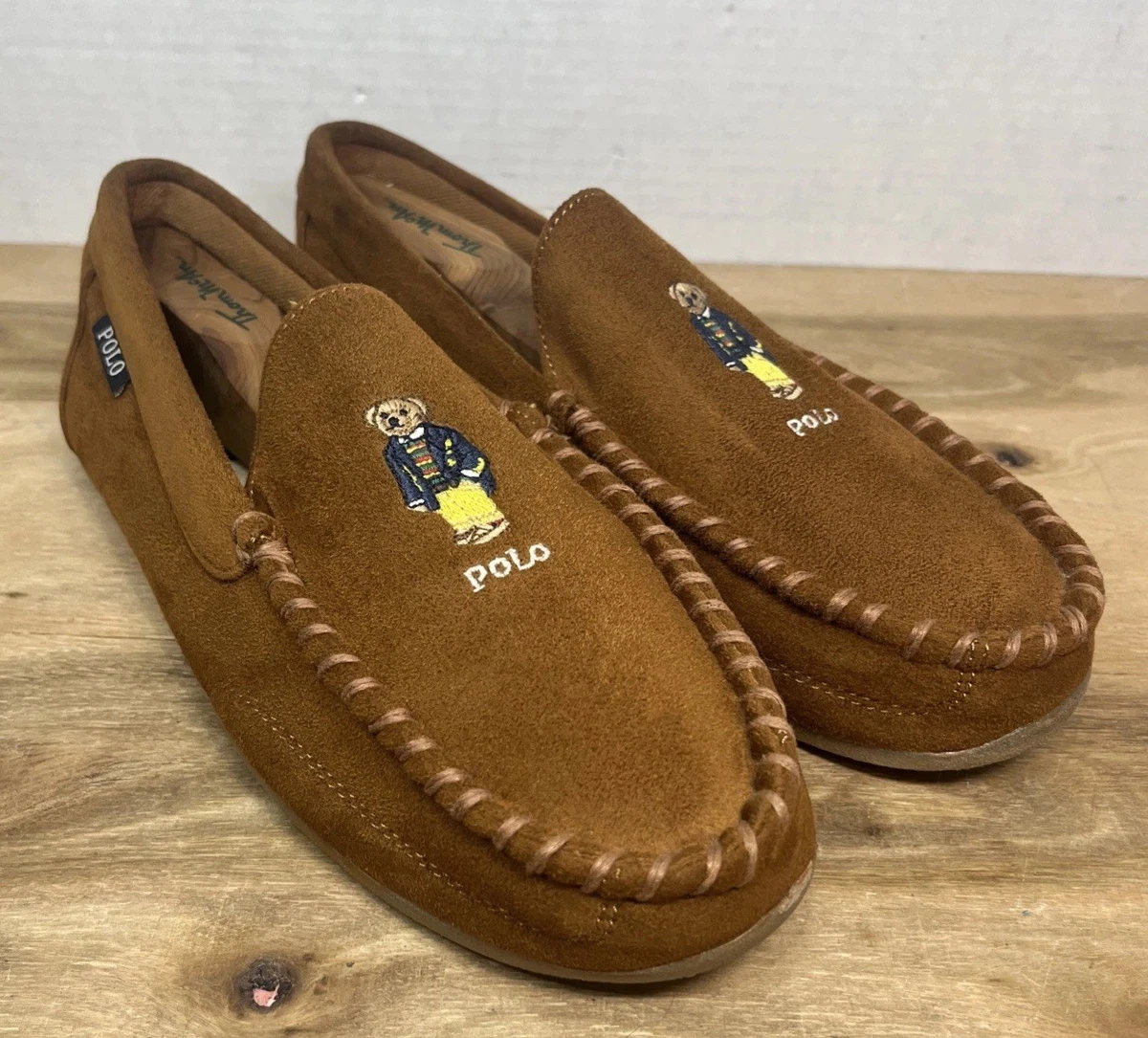 Polo Ralph Lauren Moccasin Brown Slippers for Men for sale | eBay