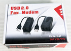 USB 2.0 56K External Dial Up Voice Fax Data Modem Fit For 7 8 10 w/ Driver Disk