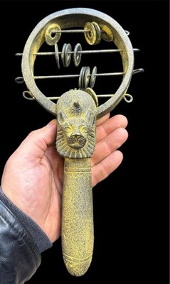 Authentic Ancient Egyptian Antiquities Rare Stone Sistrum of Sekhmet Egyptian BC
