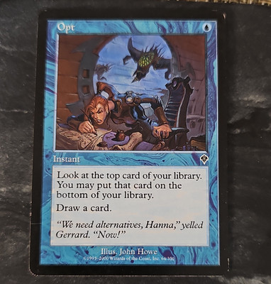 Wizards of the Coast Magic: The Gathering Opt Invasion 64 Common 2000 EN Blue U