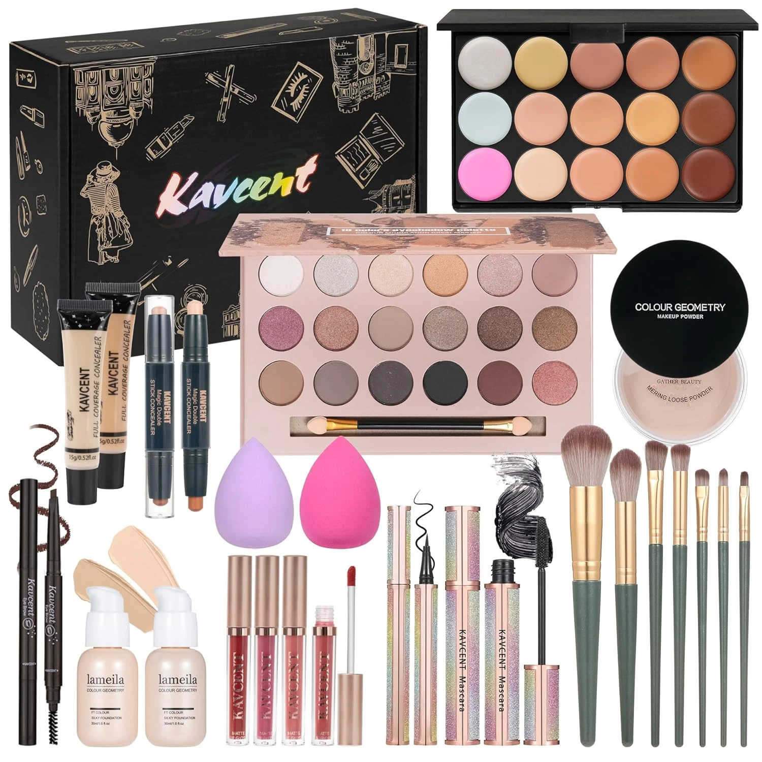 Makeup Kit Makeup Sets for Teens Makeup Kits for Women Teenagers Full Kit Make u
Opens in a new wind