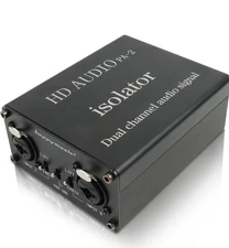 Happymusic Professional Hum Eliminator XLR 1/4 Inch Dual Channel isolator