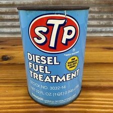 Vintage 1979 STP DIESEL FUEL TREATMENT Metal 1 quart Oil Can Rare/HTF Excellent!
