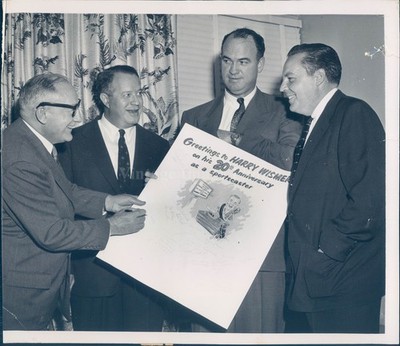 1954 New York Harry Wismer 20Th Anniversary Sportscaster Celebration Photo 8x8
