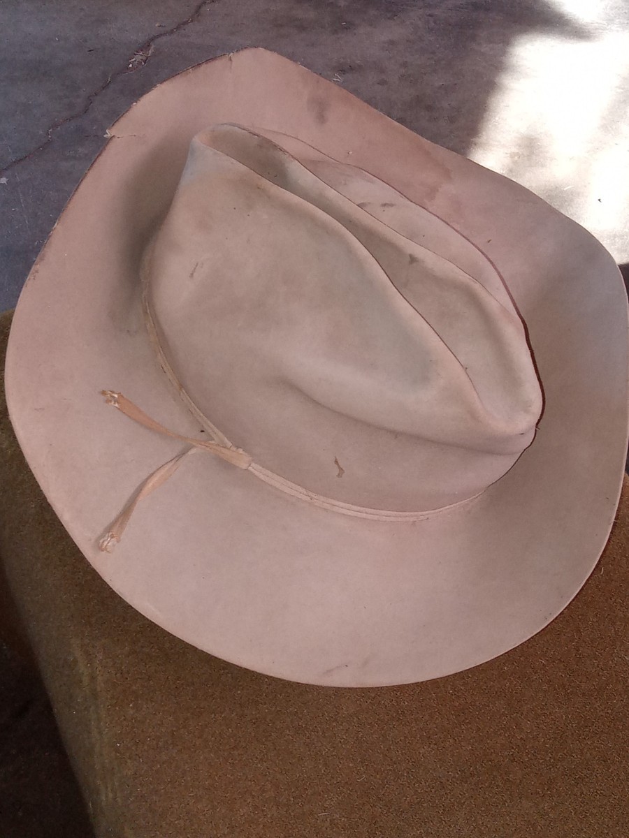 Vintage Cowboy Hat Miner Cavalry John Wayne Old Salty Real