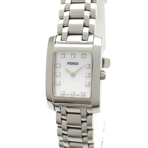 Orologio Fendi 7000L Classico Shell Quadrante 12P Diamante Indice Quarzo 21x30mm