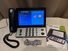 CapTel 2400iBT Ultratec Captioned Telephone Touch Screen Hearing Aid Works Used