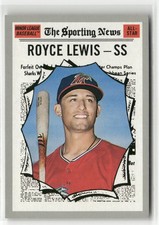 2019 TOPPS HERITAGE MINOR LEAGUE #184 ROYCE LEWIS FORT MYERS MIRACLE