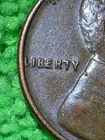 1951-D  MAJOR ERROR! "BIE" WHEAT PENNY   NICE XF COIN!!  EARLY STAGE!