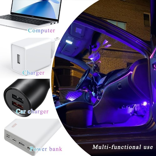 2 PCS USB Star Night Light, Adjustable Sound Activated Car Roof 1 PCS - Picture 4 of 6