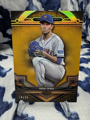 Kodai Senga - #24/99 - GOLD - 2024 Topps Triple Threads - 102