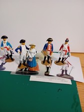 set of five sarum white metal model figures awi 1/32 scale