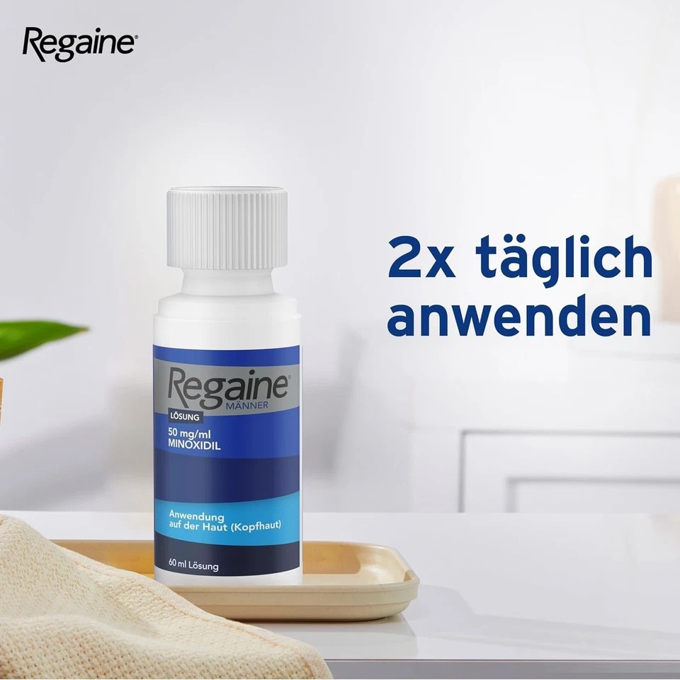 Regaine Männer Lösung 5% Minoxidil 3x60ml Haarausfall Geheimratsecken Glatze - Bild 3 von 4