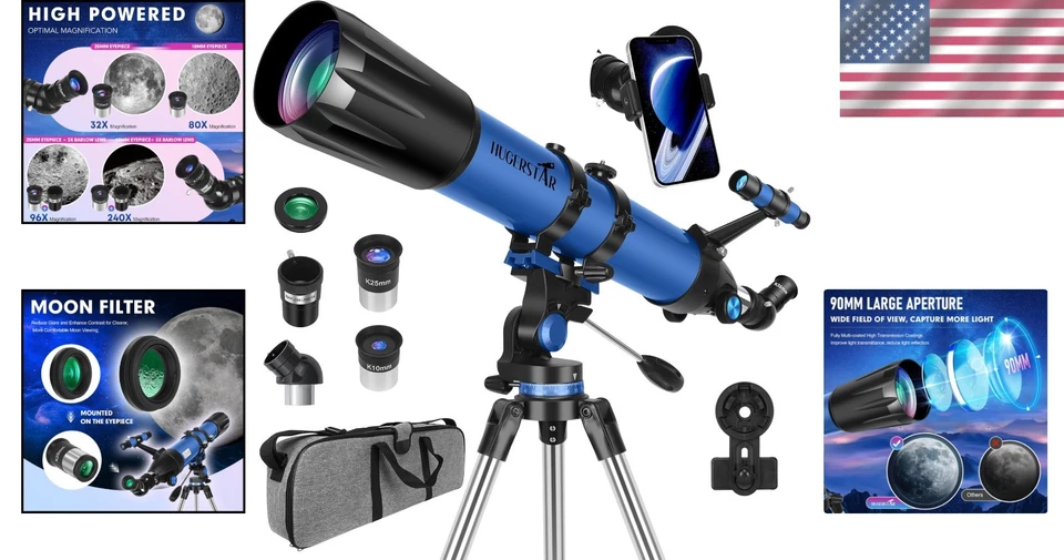 Telescopio profesional de 90 mm para adultos Foto 2 de 4