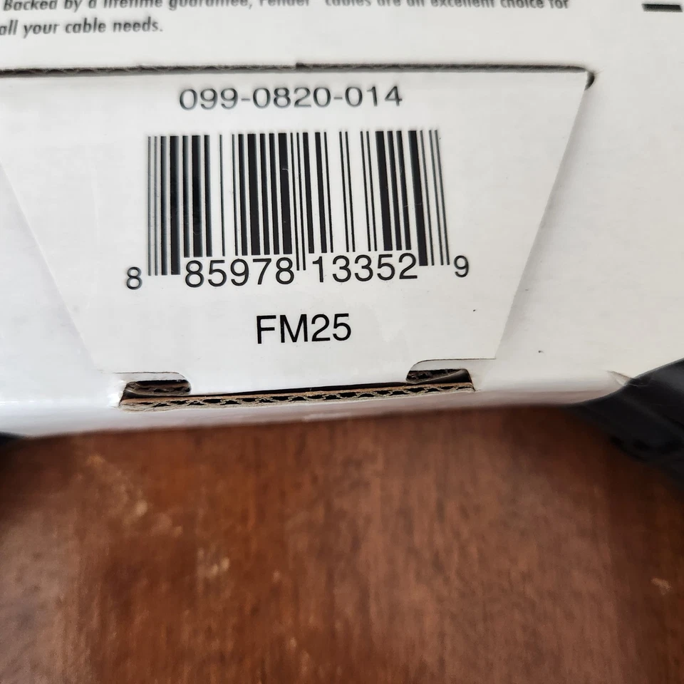 Marca Fender 25 pies Cable de micrófono - Nuevo - Negro Foto 3 de 4