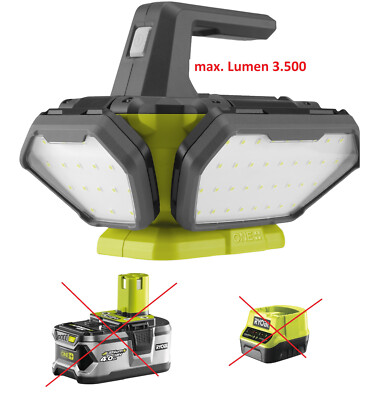 RYOBI 18 V ONE+ Akku-LED-Strahler-360°, R18L360-0, max. Lumen 3.500, ohne Akku