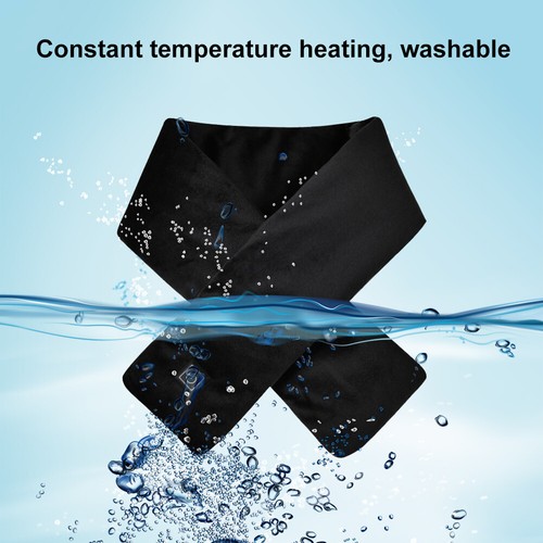 USB Charging Heated Neck Wrap Fleece Washable Electric Neck Warmer for Women Men - Photo 9/9
