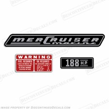 Fits Mercruiser 188hp Decals - 1970