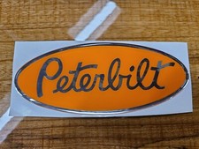 Orange replacement Peterbilt decal emblem gen...