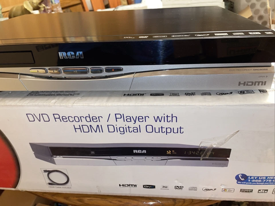 RCA DRC8052NB DVD Player RW Recorder with Remote Control - Image 4 of 4