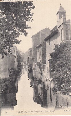 Old postcard VAUCLUSE ORANGE 69 la Meyne au pont new written