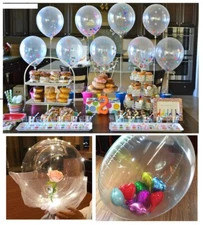 DIY Clear Latex Balloons Confetti Bubble Ballon PVC Foil PROM Love Party Float