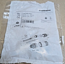 (New Qty3) Turck CMBS 8151-0 M12 Male, A Code, Field Wireable Connector Id U6111