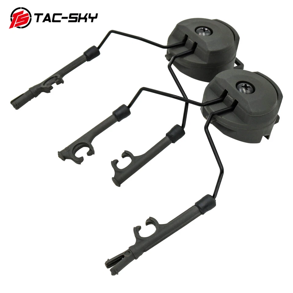 TS TAC-SKY ARC Rail Helmet Mount TSC2 Tactical Headset + Headband + PTT - Image 4 of 4