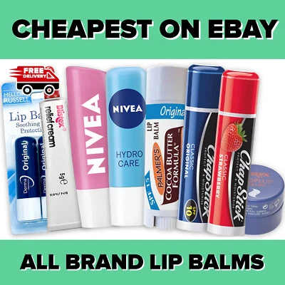 Lip Balm Pack – ChapStick, Nivea, Blistex, Palmers & Carmex Winter Dry Lip Care