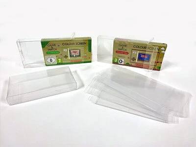 LOCK NESS Klarsicht Schutzhülle für Nintendo Game & Watch Zelda & Super Mario Protector !