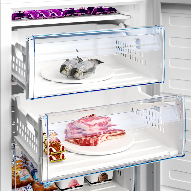 Congelatore Freezer Verticale BEKO Cassetti 215 Litri Classe E Monoporta 150 cm, fotografia 8 di 9
