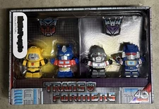 Little People Collector Transformers Optimus, Bumblebee, Megatron, Soundwave 40y