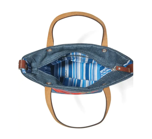 Brighton Artfully Yours Petalwings Embroidered Messenger Bag H10801 $165 NWT - Imagen 3 de 3