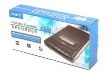 COBY Portable Cassette Tape Player Recorder CRV-22 Built In Mic NEW