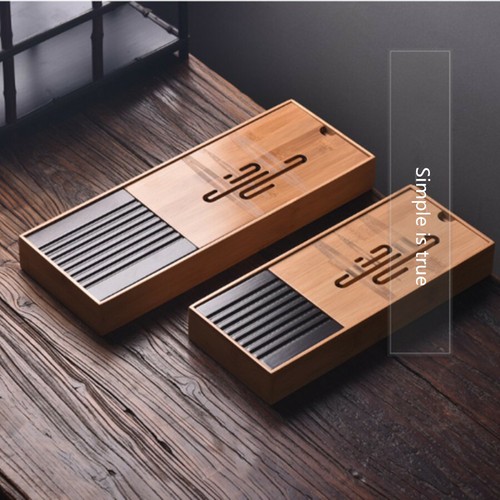 NEW Natural Heavy Bamboo Gongfu Tea Tray Japanese Serving Table For 1-2 People/ - Picture 3 of 13